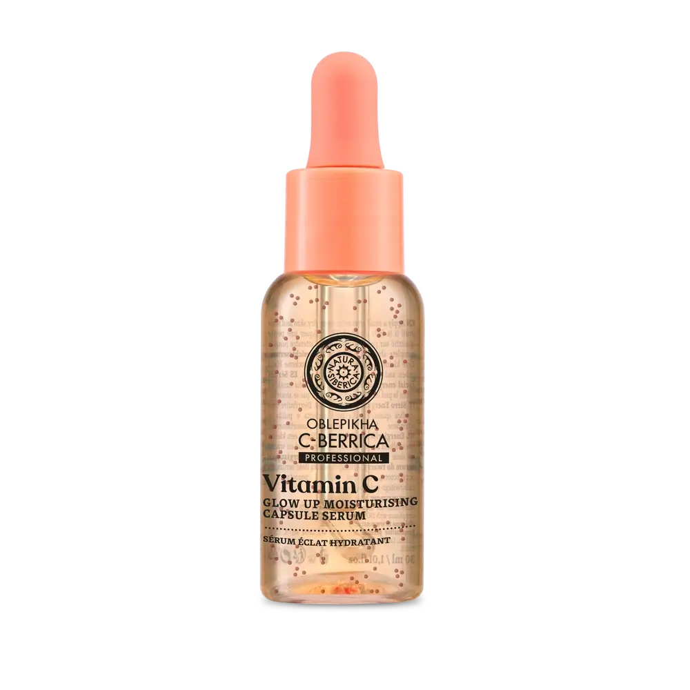 Natura Siberica Ενυδατικό Ορό Προσώπου με Κάψουλες Glow Up, 30 ml 