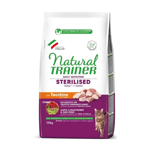 Natural T.Feline Adul Στειρωμένα Γάτες Λευκό Κρέας 1,5Kg, τροφή για γάτες