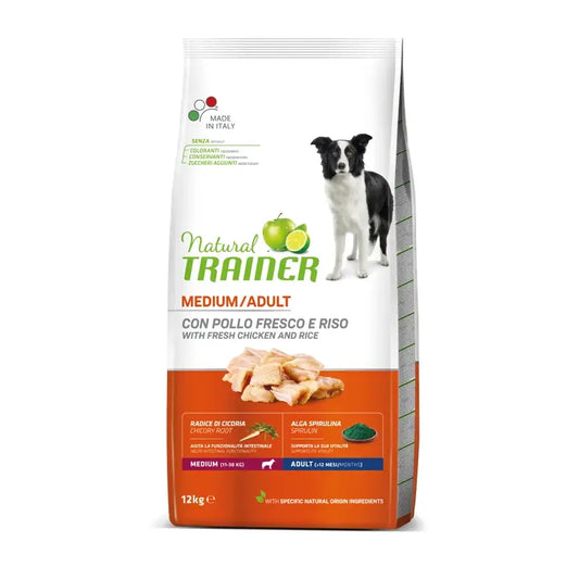 Natural Trainer Canine Adult Medium Κοτόπουλο 12Kg, τροφή για σκύλους