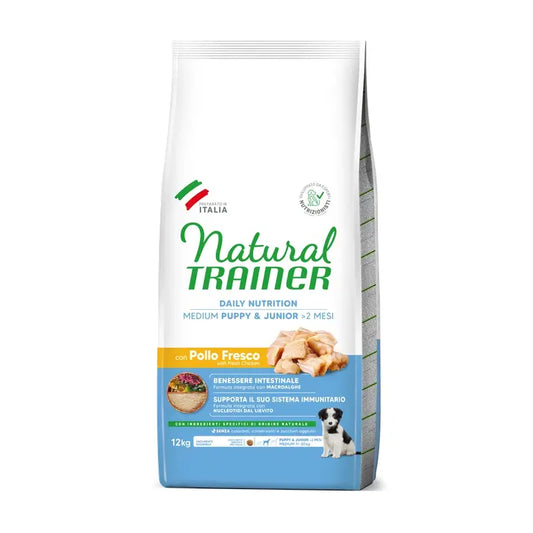 Natural Trainer Canine Puppy Junior Medium 12Kg, τροφή για σκύλους