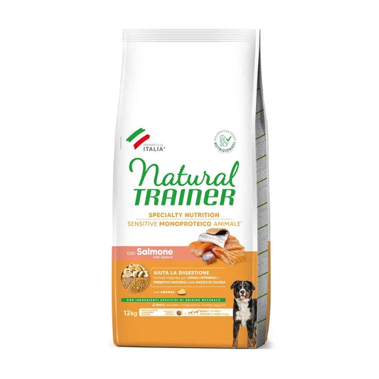 Natural Trainer Canine S/Gluten Adult Salmon, 12 kg, τροφή για σκύλους