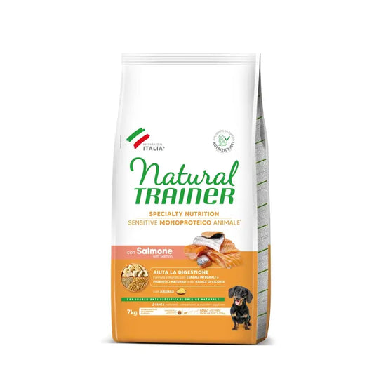 Natural Trainer Canine S/Gluten Adult Salmon 7Kg, τροφή για σκύλους
