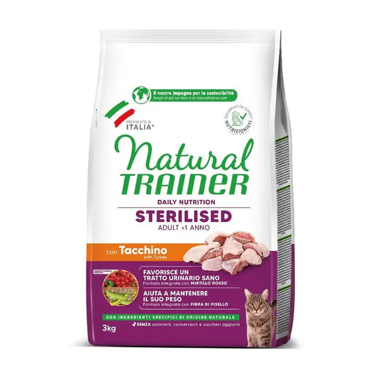 Natural Trainer Feline Adult Esterilizado 3Kg, τροφή για γάτες