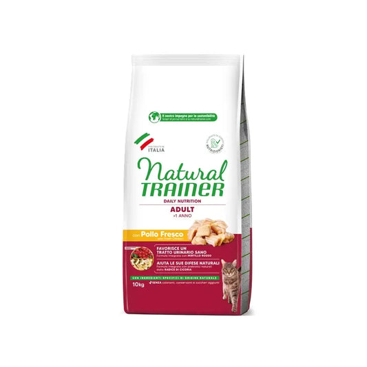 Natural Trainer Feline Adult Κοτόπουλο 10Kg, τροφή για γάτες