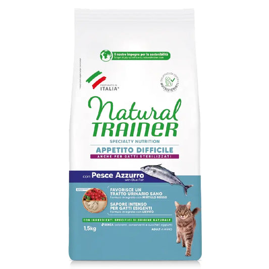 Natural Trainer Τροφή για γάτες, με ψάρι, Superpremium, 1,5 kg