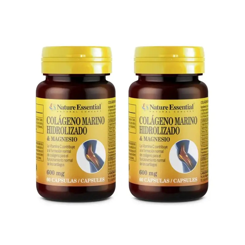 Nature Essential Θαλάσσιο κολλαγόνο + Μαγνήσιο, 2X60 κάψουλες 