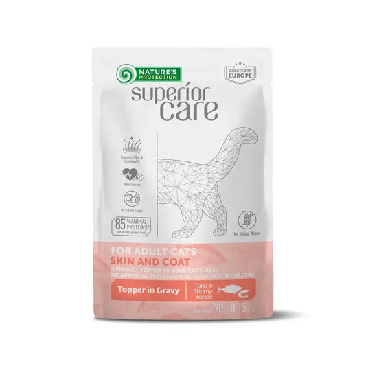 Natures Protection Detox Cat Adult Skin&Coat Τόνος και Κάμα. 24X70Gr 