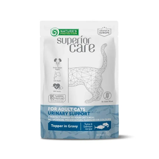 Natures Protection Detox Cat Uri. Για ενήλικες γάτες όλων των φυλών, με τόνο και αλάτι. 24 x 70 γρ. 