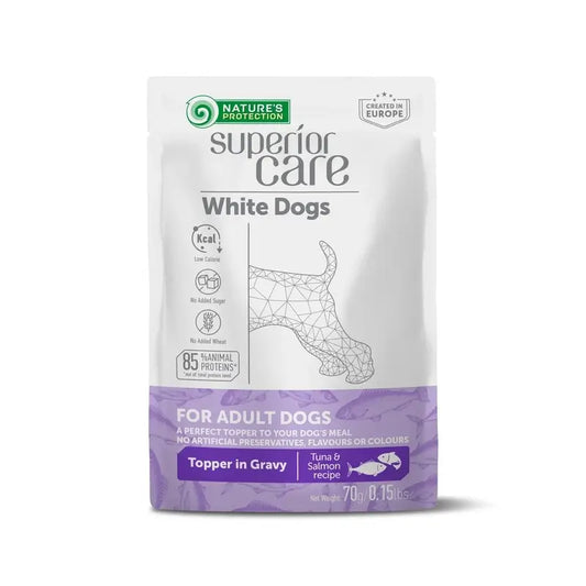 Natures Protection Sc White Dogs Adult All Breed Τόνος και αλάτι. 24X70Gr 