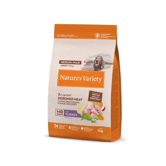 Nature'S Variety Canine Adult Original Med Max  Γαλοπούλα, 10 kg, τροφή για σκύλους