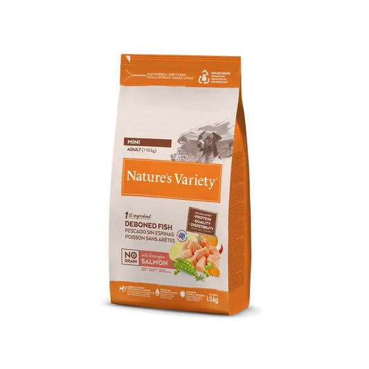 Nature'S Variety Canine Adult Original Mini Salmon 1,5Kg, τροφή για σκύλους