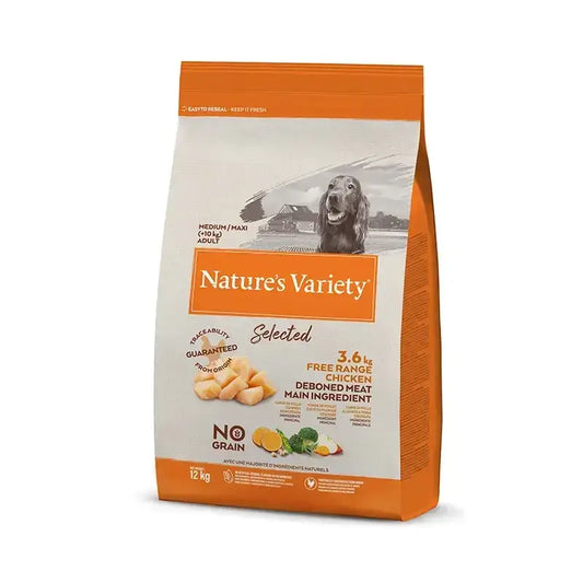 Nature's Variety Σκύλοι Μεσαίου Μεγέθους με Κοτόπουλο χωρίς δημητριακά 12kg