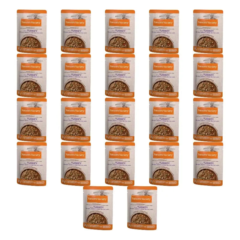 Nature'S Variety Υγρή τροφή για γάτες, με γαλοπούλα, ατομική συσκευασία, 22 x 85 γρ.