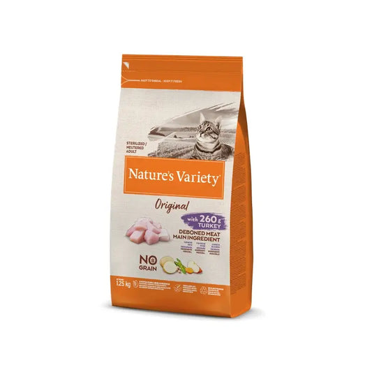 Nature'S Variety Feline Adult Original για στειρωμένες γάτες με γαλοπούλα 1,25 kg, τροφή για γάτες