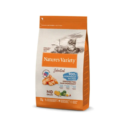 Nature'S Variety Feline Adult Selected για στειρωμένες γάτες με γάδο 3Kg, τροφή για γάτες