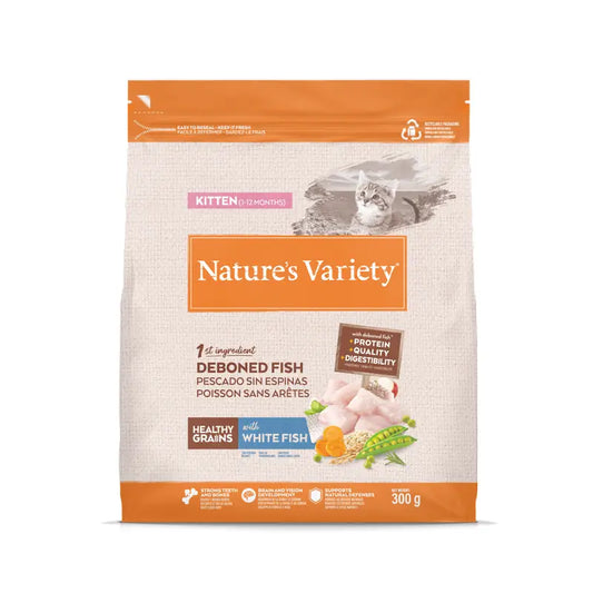 Nature'S Variety Healthy Grain Kitten Τροφή για γατάκια με λευκό ψάρι, 300 γρ.