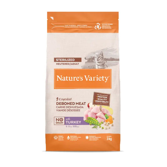 Nature'S Variety Τροφή για γάτες, με γαλοπούλα, φυσική, 3 kg