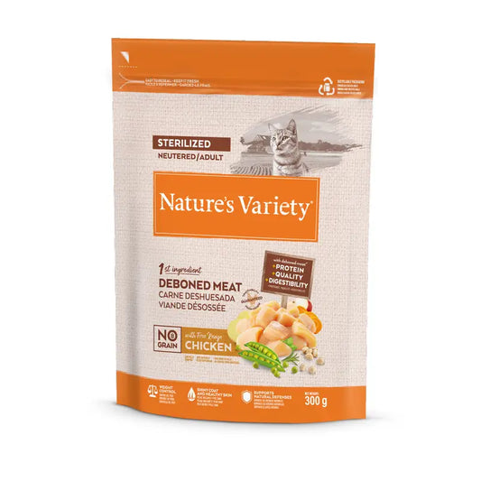 Nature'S Variety Τροφή για γάτες, με κοτόπουλο, φυσική, 300 γρ.
