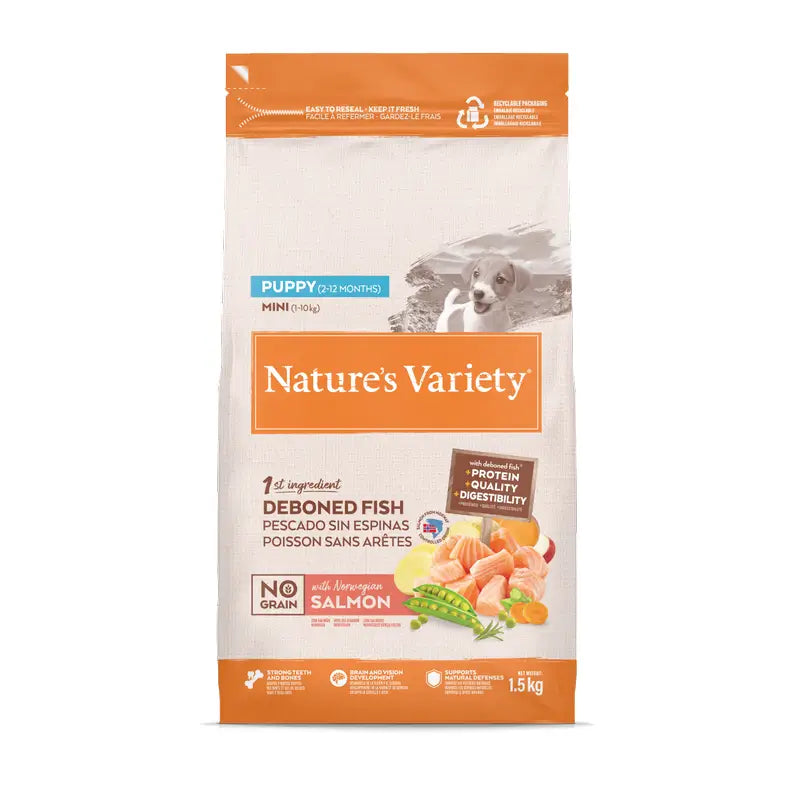 Nature'S Variety Τροφή για σκύλους, Mini, με σολομό του Ατλαντικού, φυσική, 1,5 kg