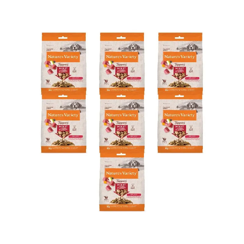 Nature'S Variety Toppers Λυοφιλοποιημένα Σνακ για Σκύλους, Με Βόειο Κρέας, Φυσικά, 7 x 40 γρ.