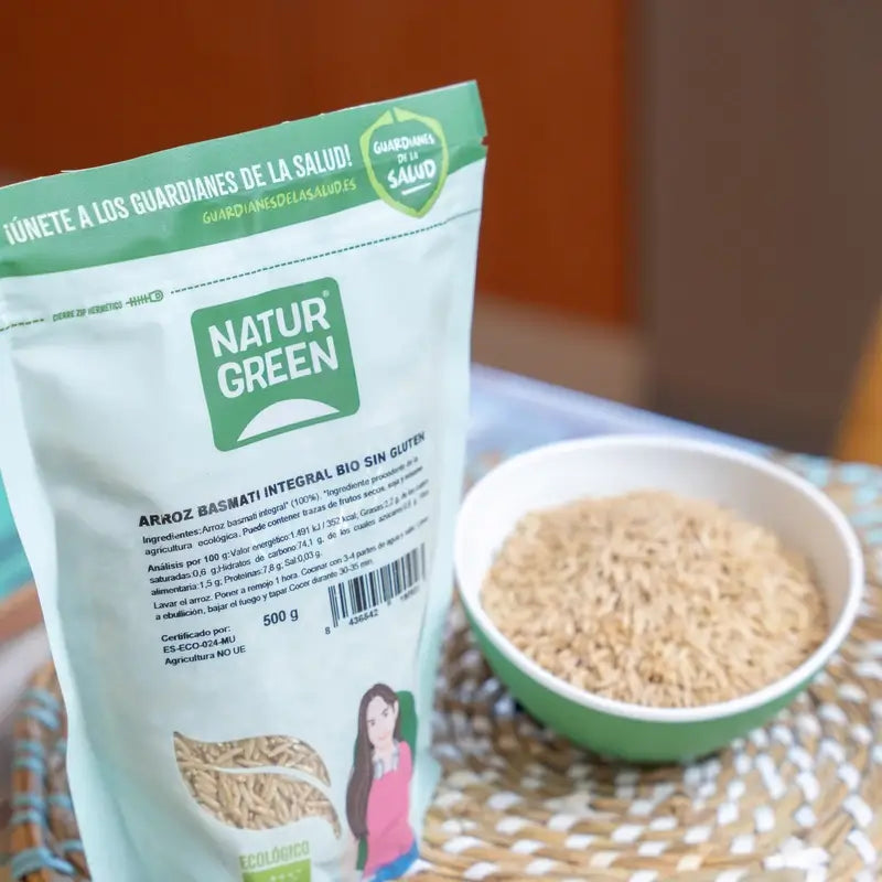 Naturgreen Βιολογικό Ολικής Άλεσης Ρύζι Μπασμάτι, 500 g