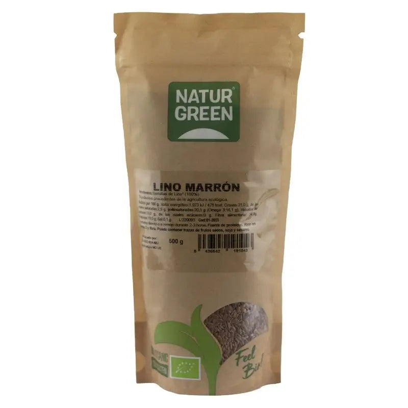 Naturgreen Βιολογικό Καφέ Λινό, 500 g