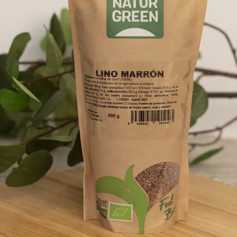 Naturgreen Βιολογικό Καφέ Λινό, 500 g