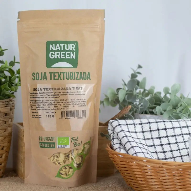 Naturgreen Βιολογικές λωρίδες από κοκκοποιημένη σόγια, 115 