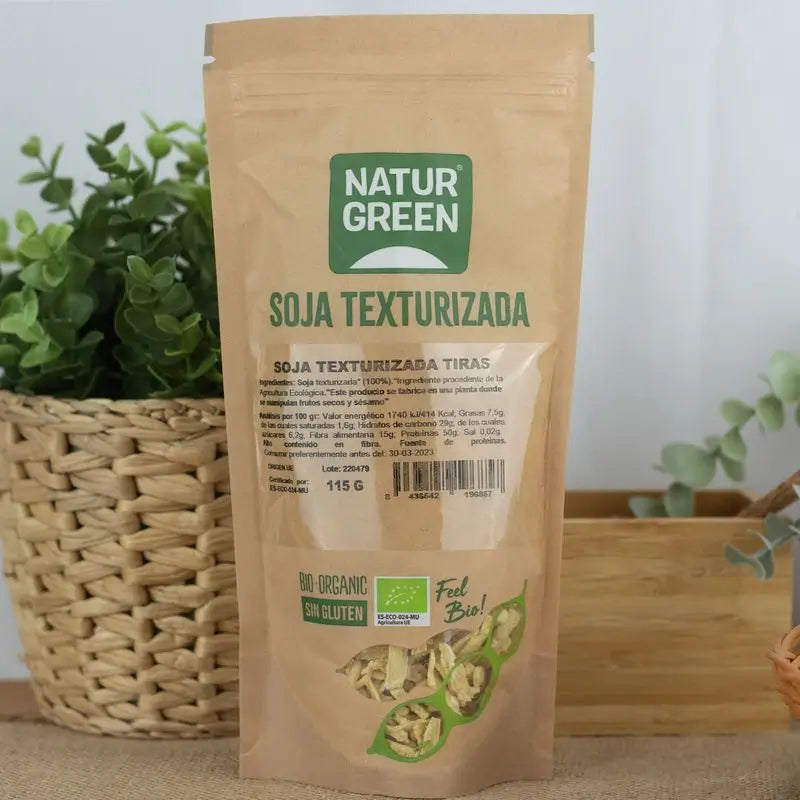 Naturgreen Βιολογικές λωρίδες από κοκκοποιημένη σόγια, 115 