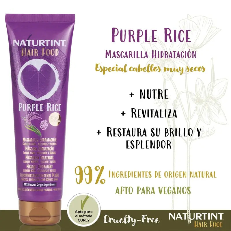 Naturtint Hair Food Μάσκα Purple Rice 150 ml 