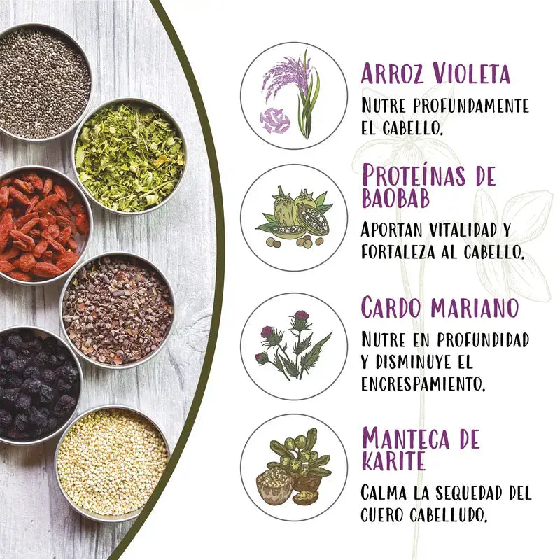 Naturtint Hair Food Μάσκα Purple Rice 150 ml 