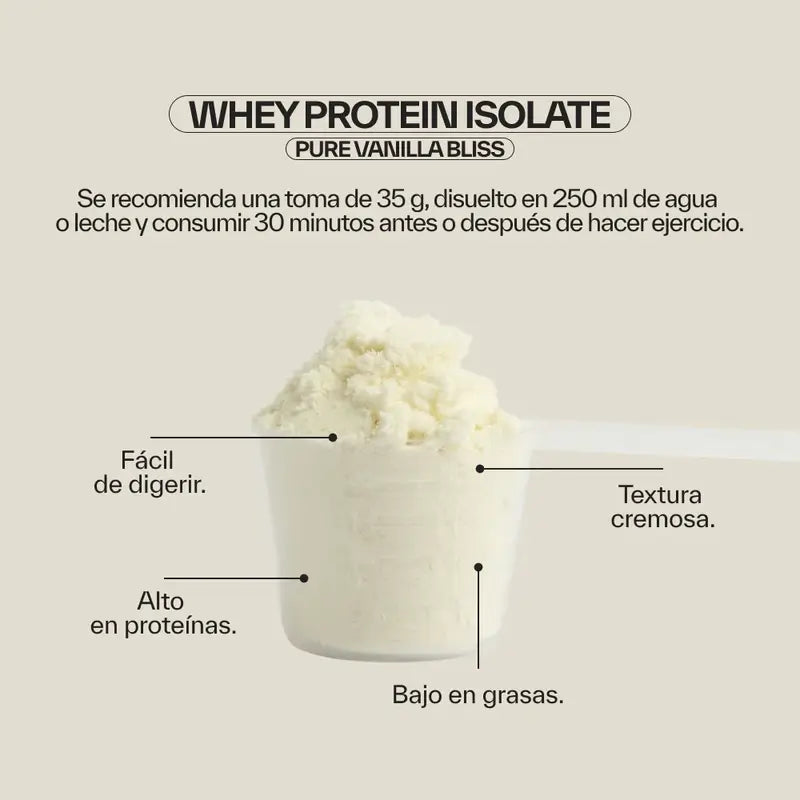 Ndl Pro-Health Whey Protein Isolate – Απομονωμένη πρωτεΐνη ορού γάλακτος, Pure Vanilla Bliss, 500 g