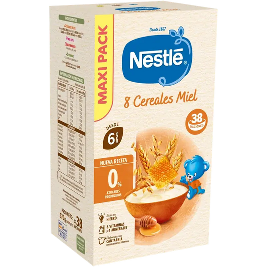 Nestlé Παιδική τροφή με 8 δημητριακά και μέλι, 570 γρ.