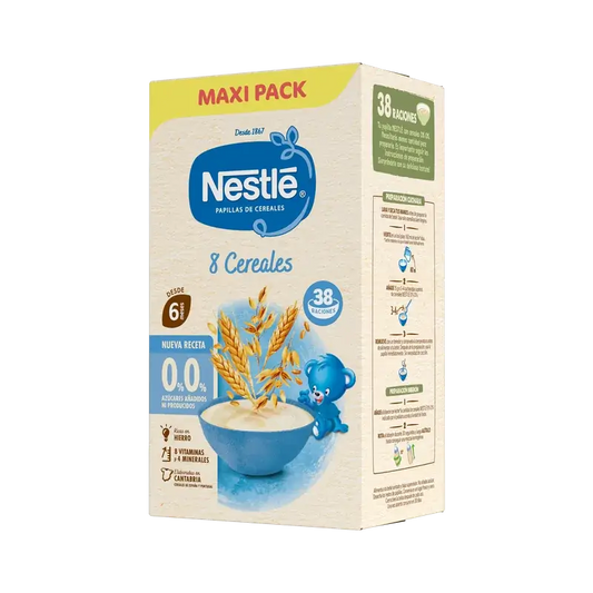 Nestlé Παιδική τροφή με 8 δημητριακά 0%, 570 γρ.