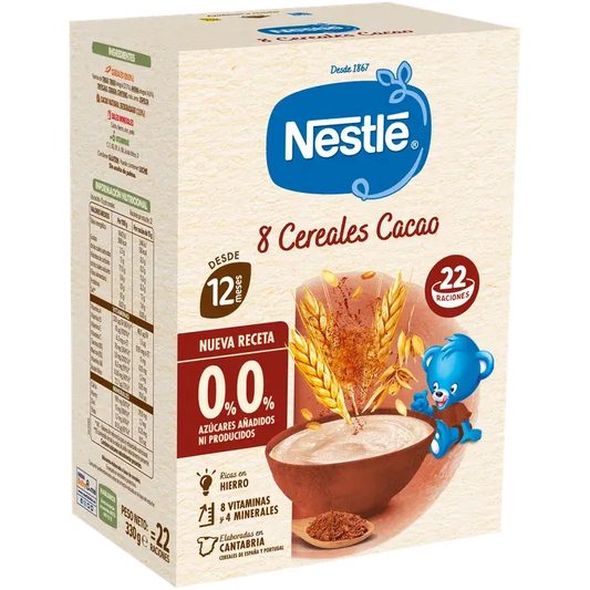 Nestlé Παιδική χυλό 8 δημητριακών 0% κακάο, 330 γρ.