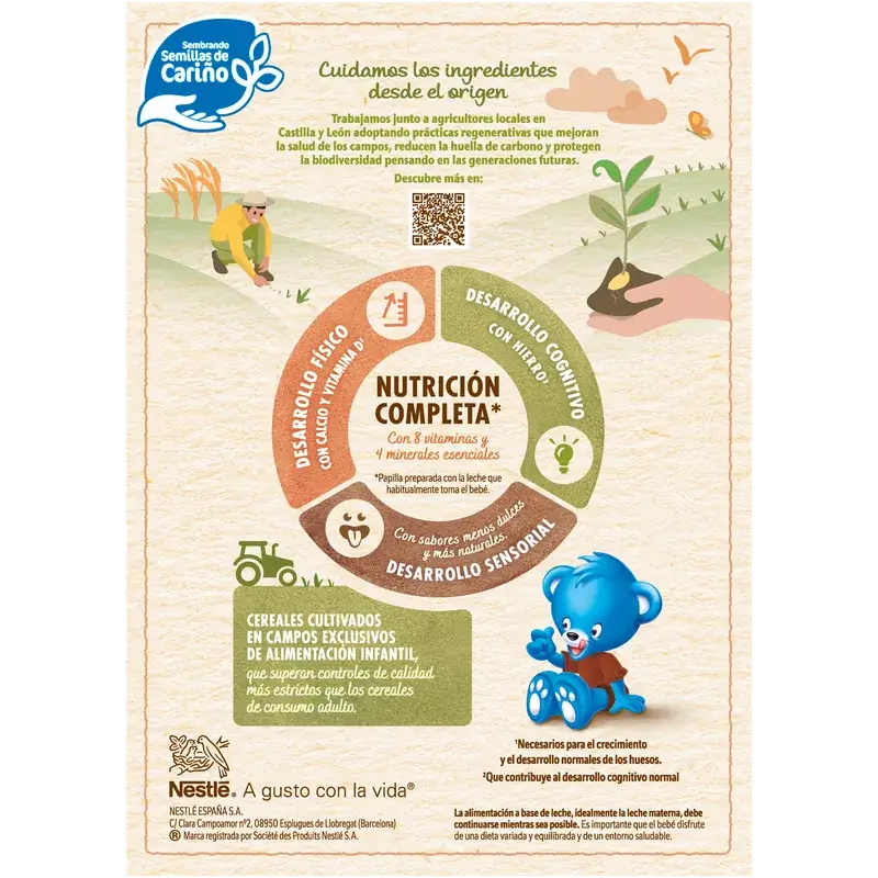 Nestlé Παιδική χυλό 8 δημητριακών 0% κακάο, 330 γρ.