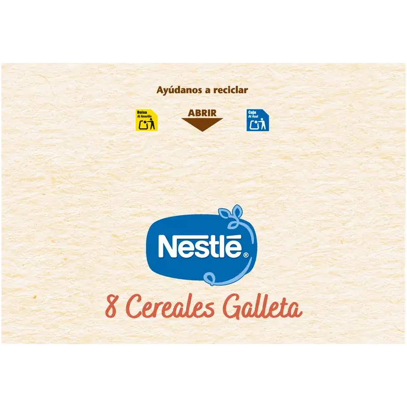 Nestlé Παιδική τροφή με 8 δημητριακά, χωρίς μπισκότο, 330 γρ.