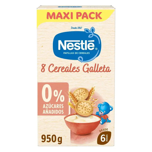 NESTLÉ Παιδική τροφή με 8 δημητριακά και μπισκότο María 950g