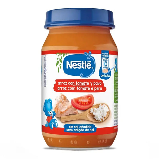 Nestlé Βαζάκι με ρύζι, ντομάτα και γαλοπούλα, 190 g