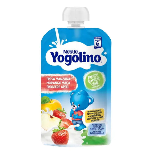Yogolino Σακουλάκι Φράουλα-Μήλο Χωρίς Ζάχαρη, 100 g
