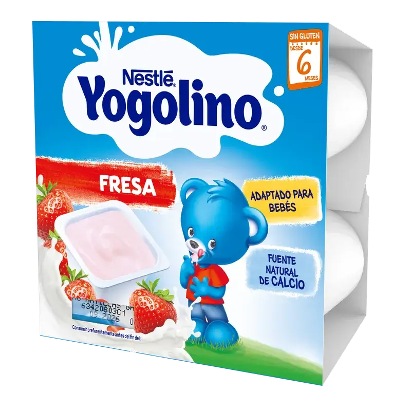 Yogolino Φράουλα, 4x100 γρ.