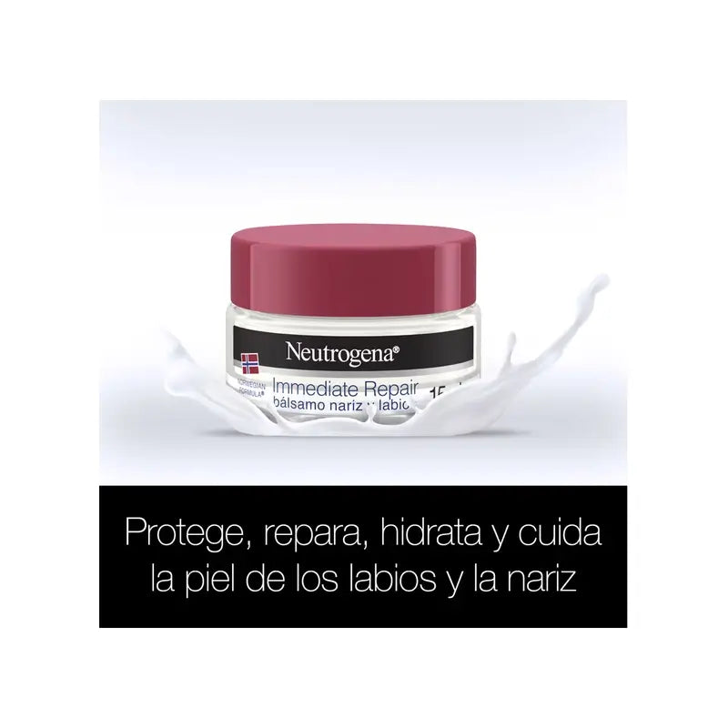 Neutrogena Βάλσαμο για τη μύτη και τα χείλη, συσκευασία 2 x 15 ml