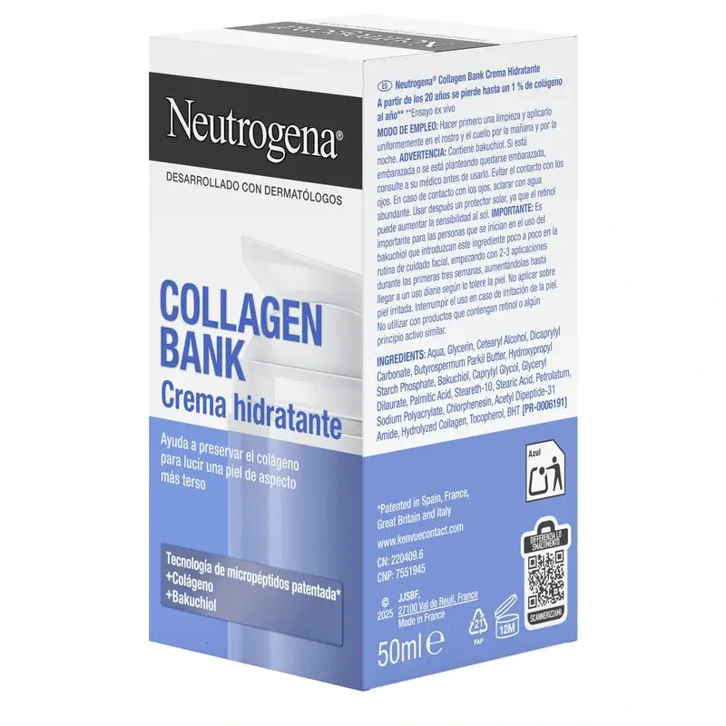 Neutrogena Collagen Bank Ενυδατική Κρέμα Προσώπου, 50 ml