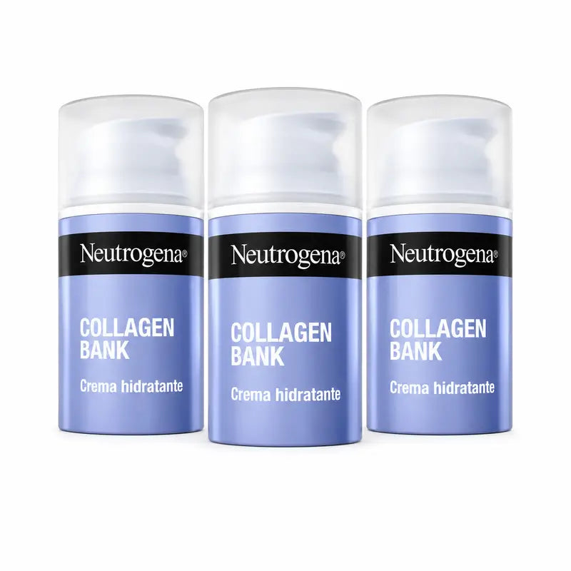 Neutrogena Collagen Bank Ενυδατική Κρέμα Προσώπου, Συσκευασία 3 x 50 ml