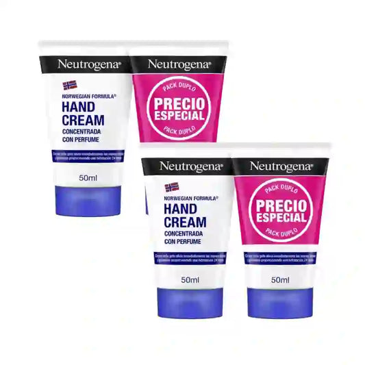 Neutrogena Κρέμα Χεριών Συμπυκνωμένη Με Άρωμα, 2 Χ 50 ml 