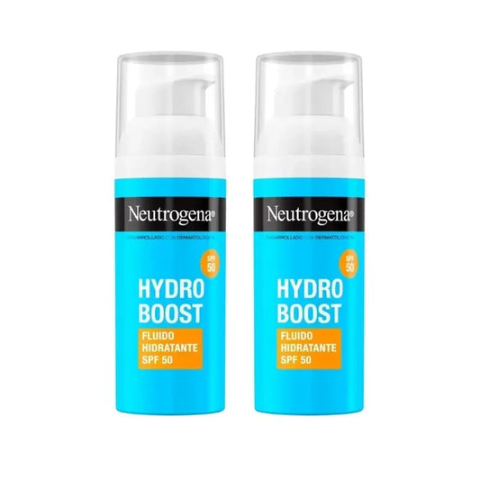 Neutrogena Hydro Boost Υγρή Κρέμα Ενυδάτωσης Προσώπου SPF 50, 2 x 50 ml