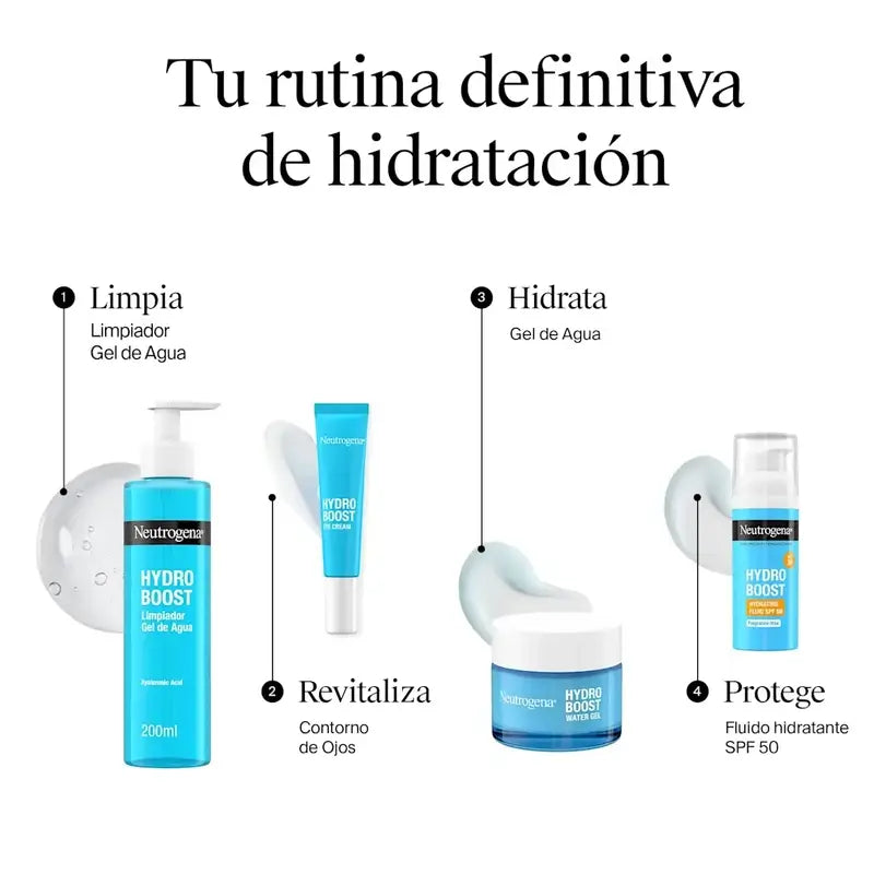 Neutrogena Hydro Boost Υγρή Κρέμα Ενυδάτωσης Προσώπου SPF 50, 2 x 50 ml