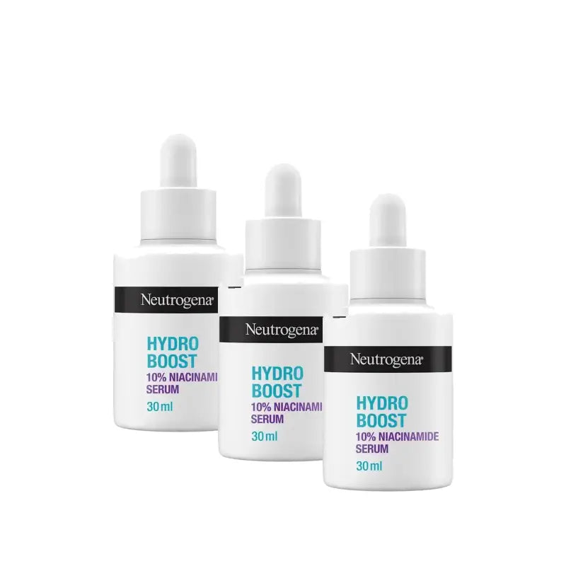 Neutrogena Hydro Boost Ορός με νιασιναμίδη, Συσκευασία 3 x 30 ml