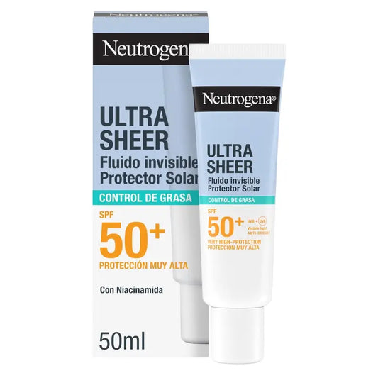 Neutrogena Ultra Sheer Αόρατο Υγρό με Έλεγχο Λιπαρότητας SPF 50+, 50 ml