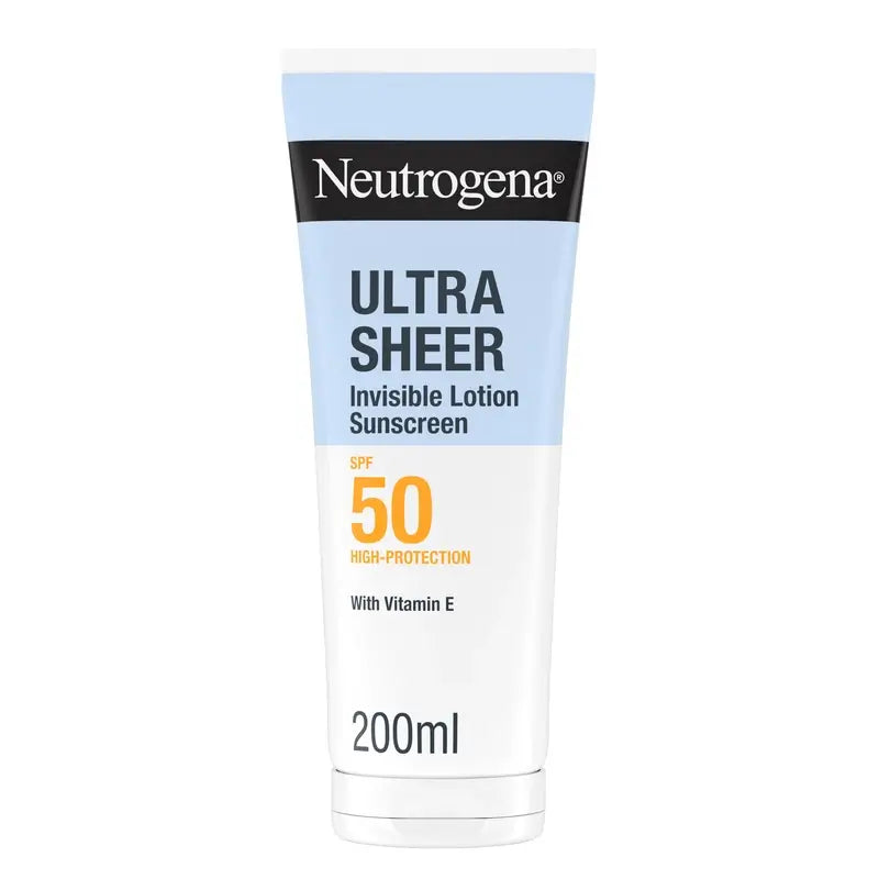 Neutrogena Ultra Sheer Αόρατη Ενυδατική Λοσιόν SPF 50, 200 ml